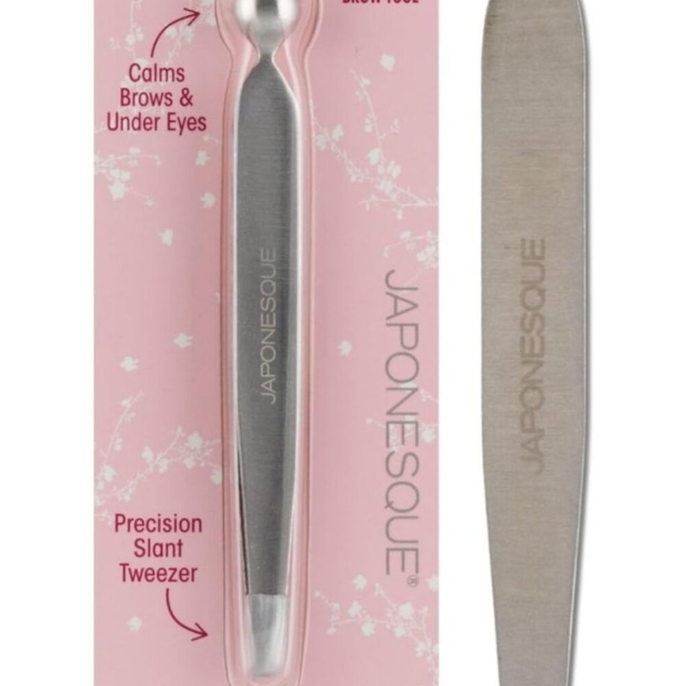 JAPONESQUE Shape & Soothe Tweezer 2-in-1 Tool Slant Tweezer - Picture 4 of 5